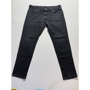 Abercrombie Felix Super Slim 34x30 BlackGray Wash Stretch Jeans Faded Denim Mens